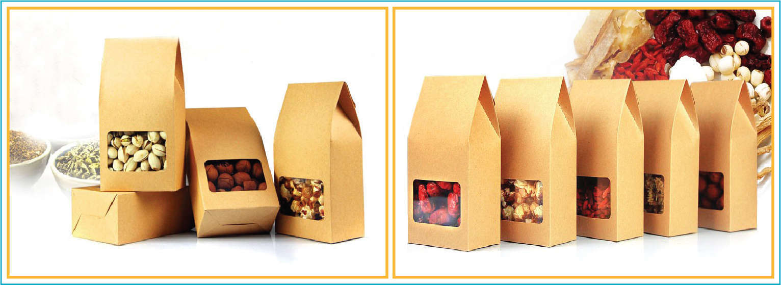 Mẫu túi giấy đựng trái cây sấy khô đẹp