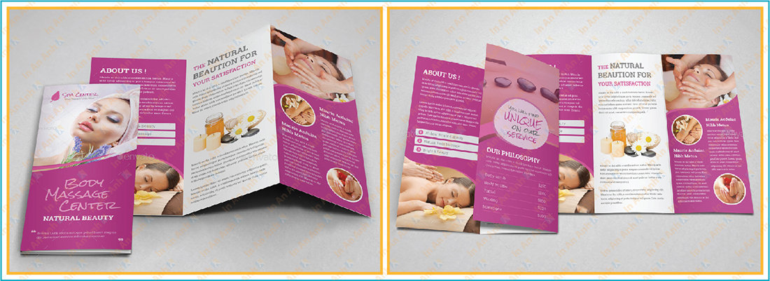 những mẫu brochure thẩm mỹ viện spa đẹp