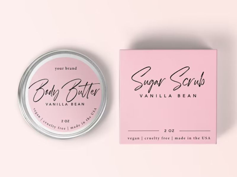 Những mẫu tem kem body đẹp giúp tăng độ tin cậy về chất lượng sản phẩm