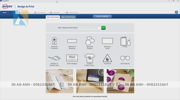 Avery Design & Print là phần mềm thiết kế nhãn dán thân thiện, dễ thao tác