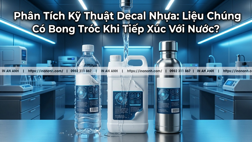 Phân Tích Kỹ Thuật Tem Decal Nhựa Có Bị Bong Khi Gặp Nước Không