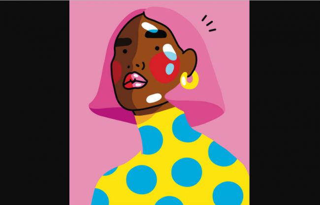 Minh họa lấy cảm hứng từ những thập niên 90