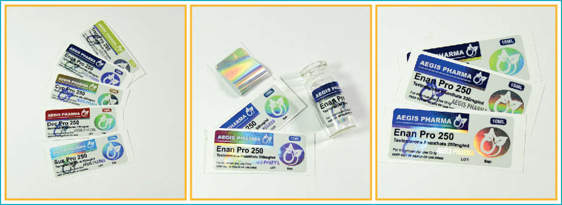 Hình ảnh các mẫu tem mác dán lọ đựng thuốc