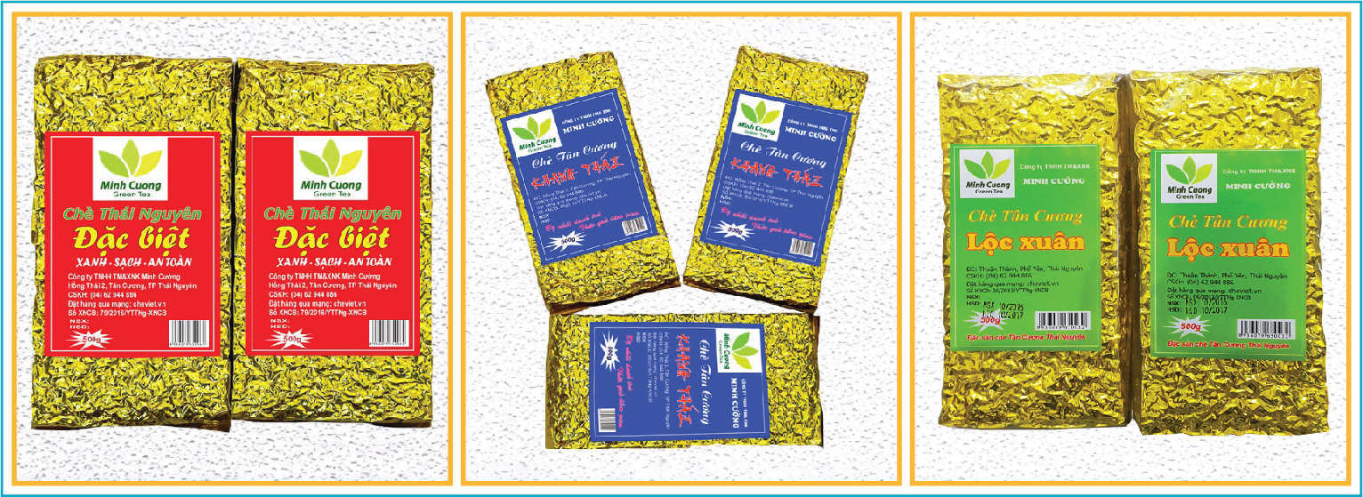 tem nhãn mác dán trà xanh