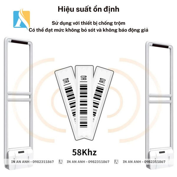Nếu tem chưa được khử từ, hệ thống sẽ ngay lập tức kích hoạt còi báo