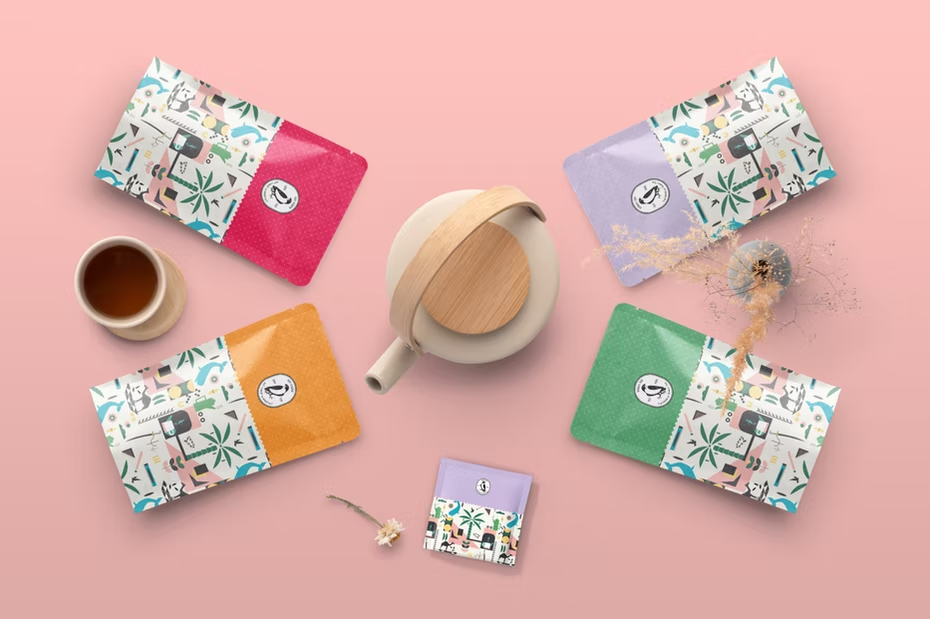 Thiết kế bao bì trà của Gamal Assy qua Behance