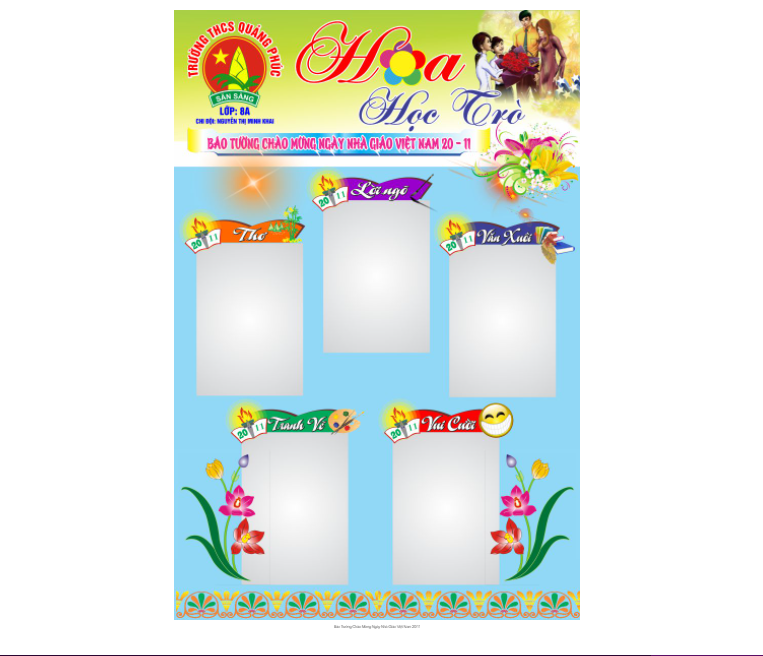 Báo Tường Chào Mừng Ngày Nhà Giáo Việt Nam 20/11 - Anpic