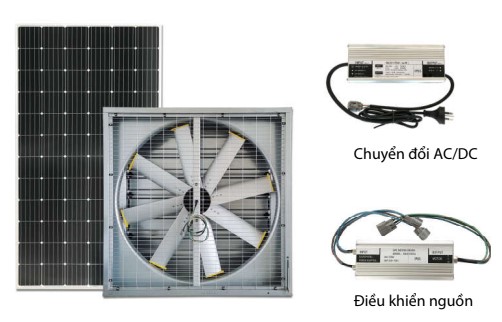 Quạt công nghiệp - năng lượng mặt trời