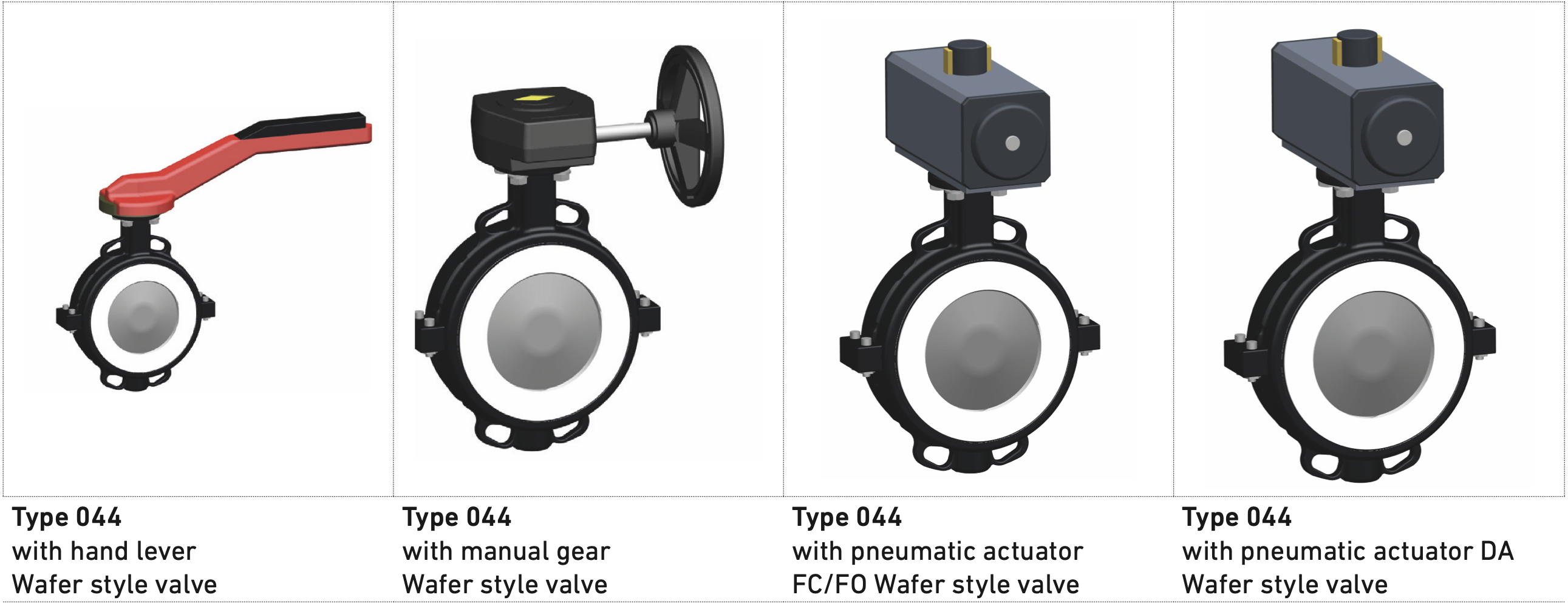 Các dòng van bướm loại 044 GF
