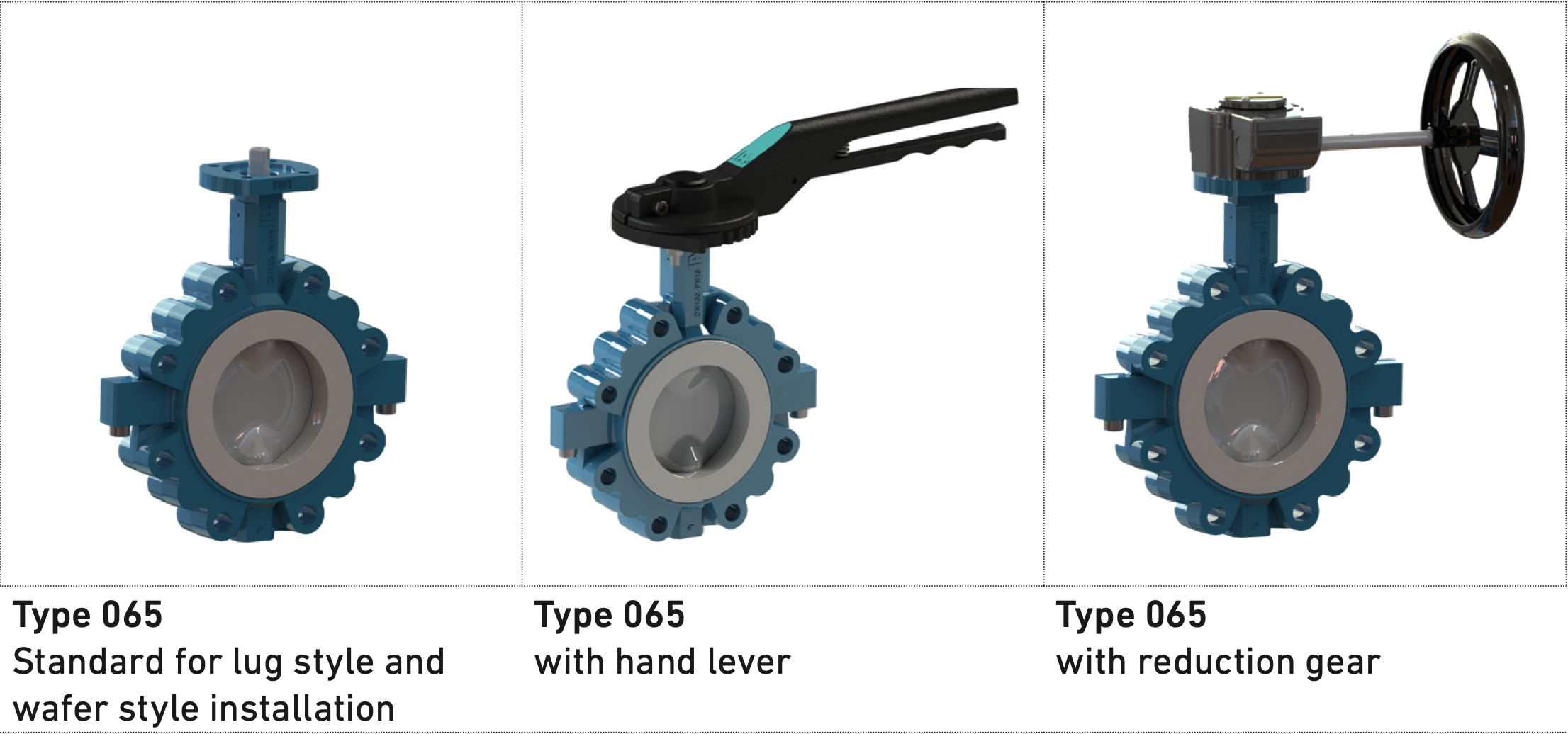 Các loại van bướm 065 của GF