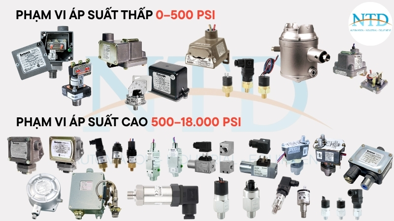 Công tắc áp suất Barksdale cơ học