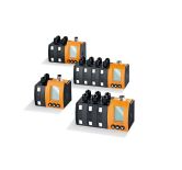 Multi-channel amplifiers for glass fibre optics