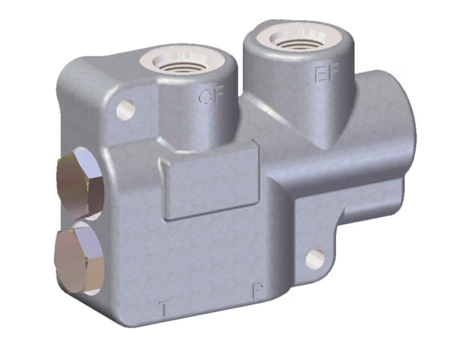 Van điều khiển lưu lượng ưu tiên thể tích không đổi – Dòng CFD