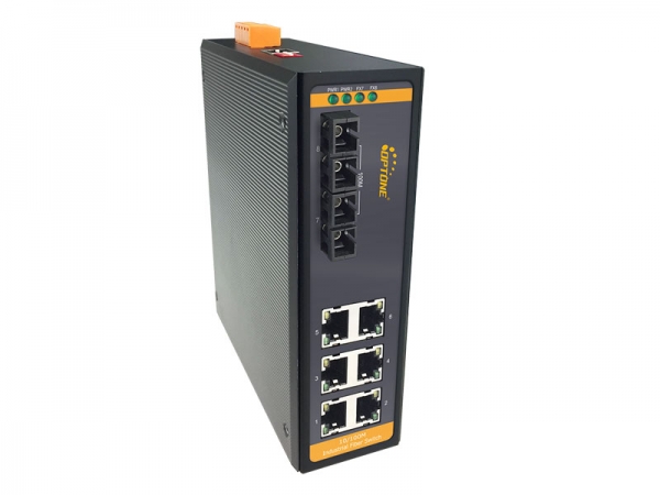 Managed Industrial 2*100M FX and 6*10/100M TX with PoE (OPT-IES1026MP series)