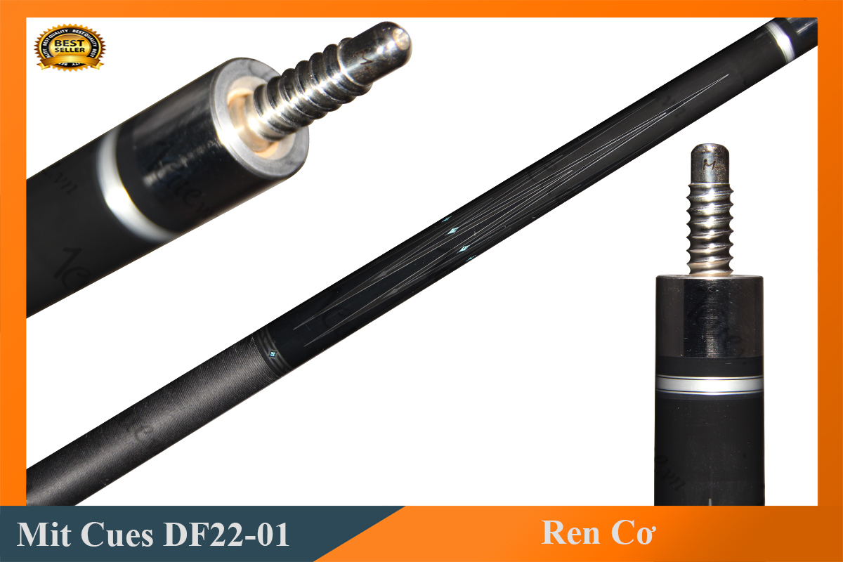 Cơ, Gậy Bi-a Mit Cues DF22-01 02 Ngọn (Ngọn Nguyên Bản, Ngọn Carbon Mit)