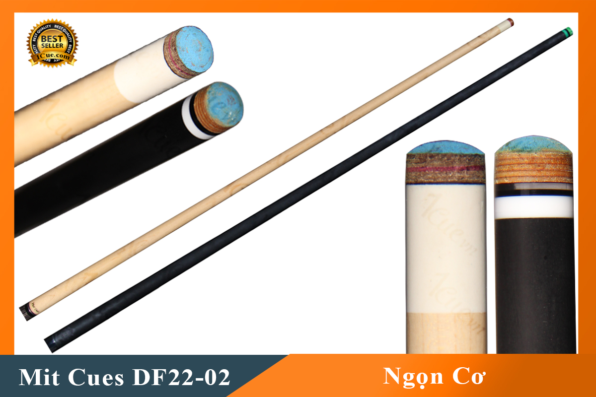 Cơ, Gậy Bi-a Mit Cues DF22-01 02 Ngọn (Ngọn Nguyên Bản, Ngọn Carbon Mit)