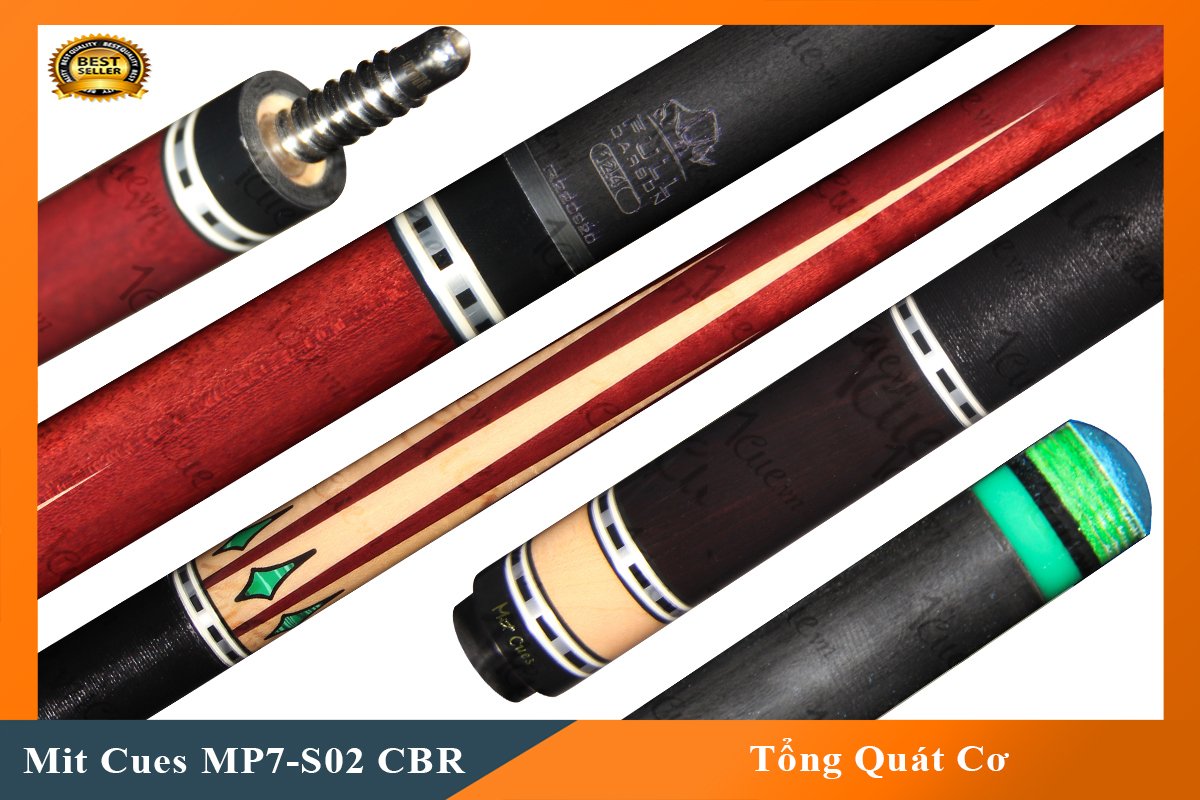 Cơ,Gậy Bi-a Mit Cues MP7-S02 ngọn carbon Rhino | 1Cue.vn