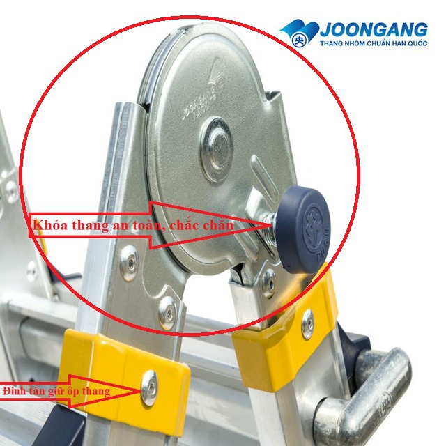 bộ khóa tự động của thang nhôm Hàn quốc