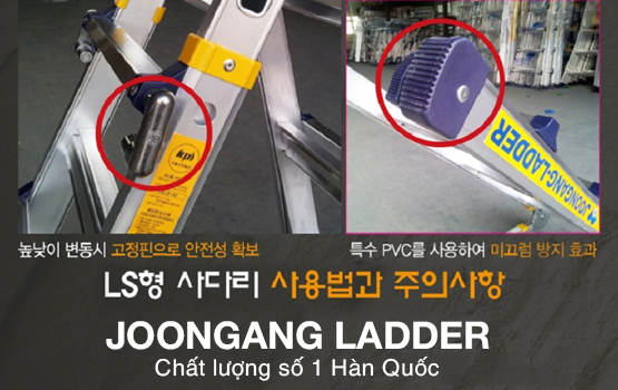 Chân thang nhôm Joongang Hàn quốc