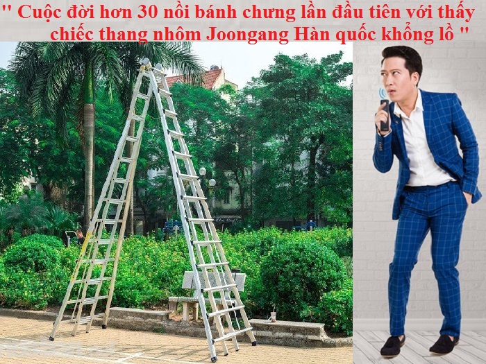 Trường Giang lần đầu thấy thang nhôm Hàn quốc siêu to siêu khỏe