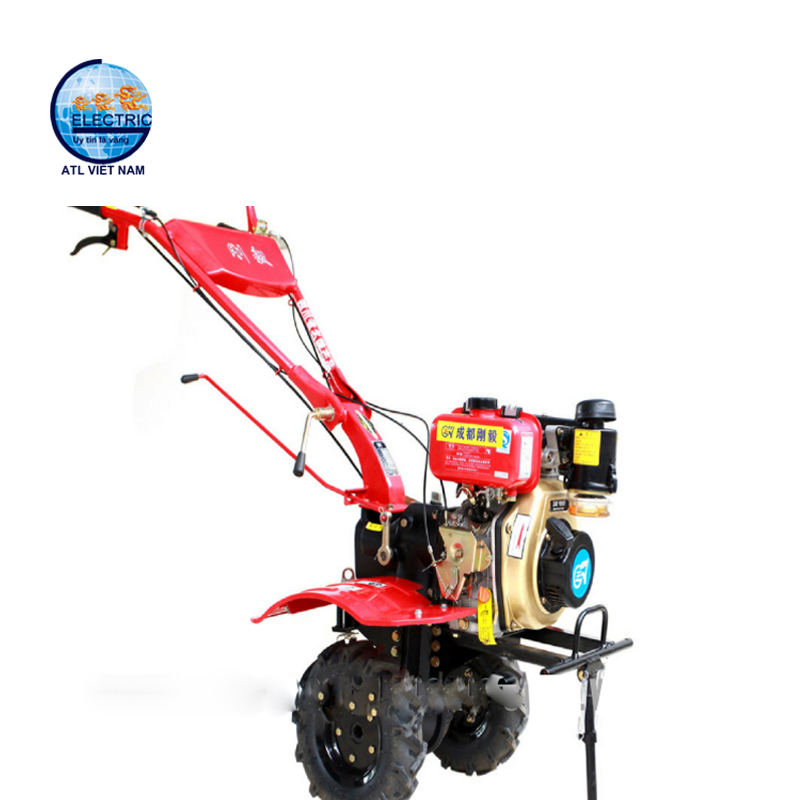 Máy cày xới đất Mini chạy Diesel 186F