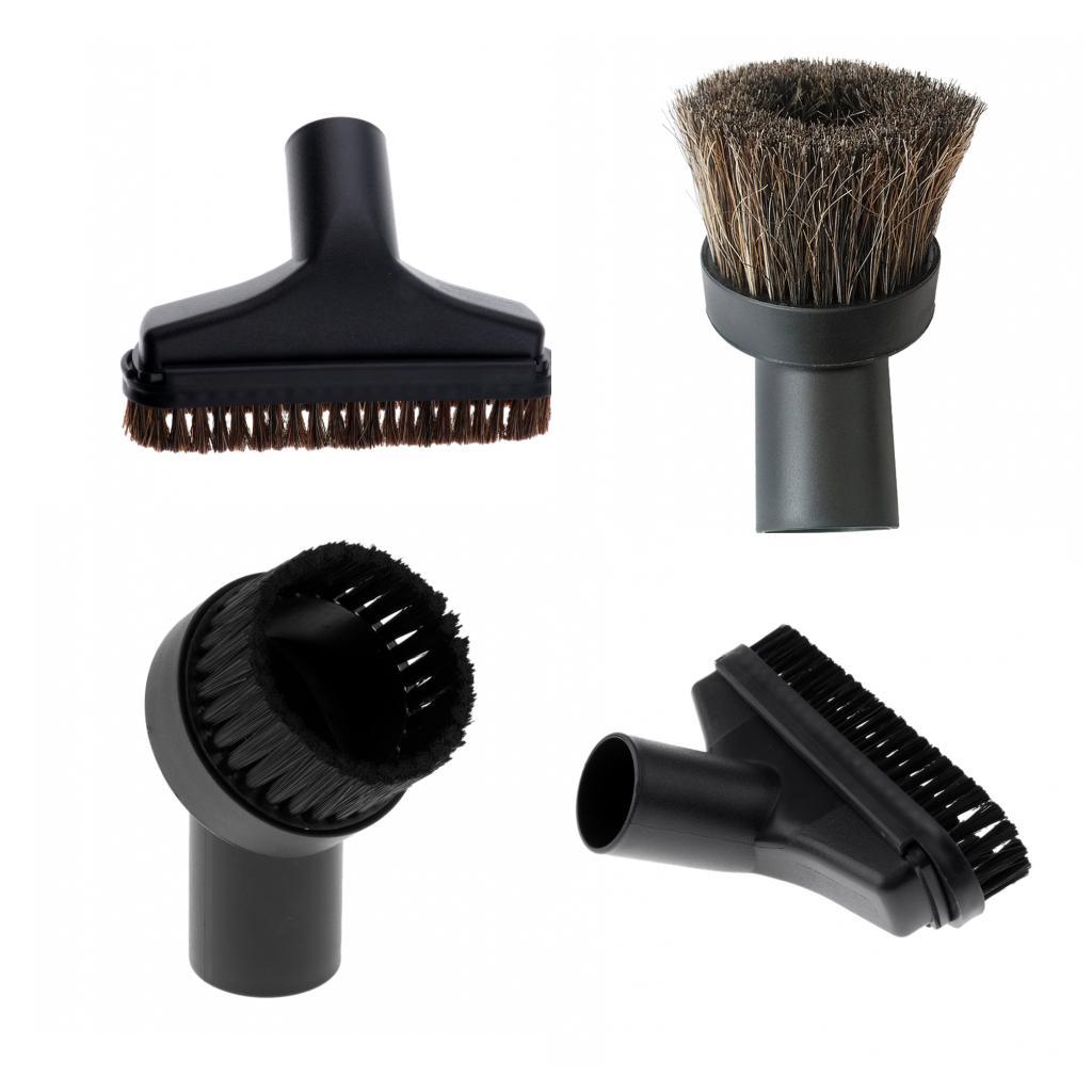 Đầu hút khe và đầu chổi tròn của máy hút bụ