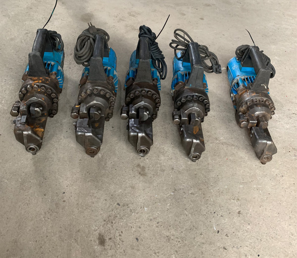 Máy cắt sắt thủy lực Hàn Quốc hàng đã qua sử dụng