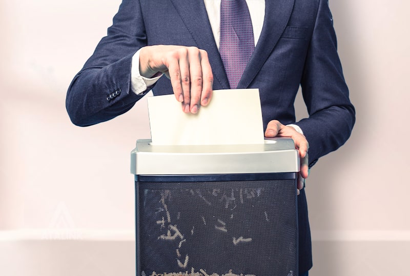 Cấu tạo của máy hủy tài liệu, nguyên lý hoạt động của máy hủy tài liệu