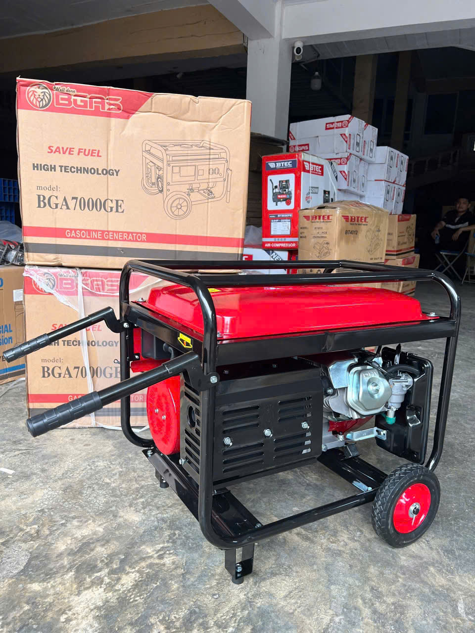 Máy phát điện chạy xăng 5.5Kw Bgas BGA7000GE