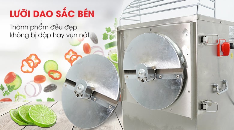 Lưỡi dao sắc bén, mặt cắt ngọt mịn, hạn chế vụn nát