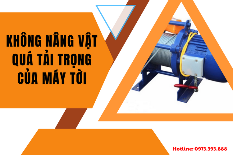 Lưu ý sử dụng máy tời