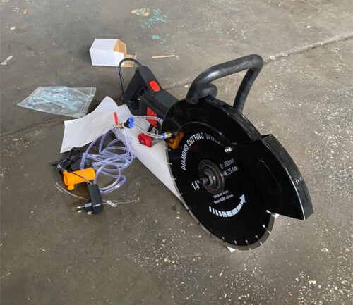 Máy cắt bê tông cầm tay chạy điện 220V