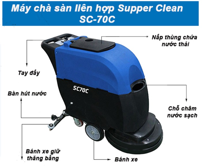 Máy chà sàn liên hợp Supper Clean SC-70C