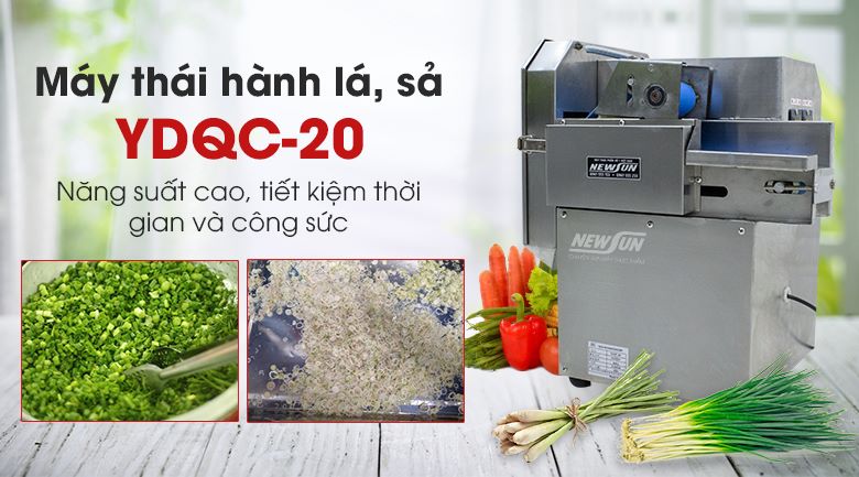 Máy thái hành lá sả YDQC-20 (dạng băng tải)