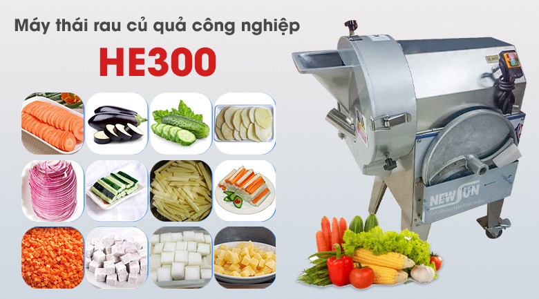 Máy thái rau củ quả công nghiệp HE300