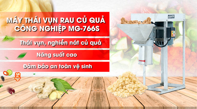 Máy thái vụn rau củ quả công nghiệp MG-766S