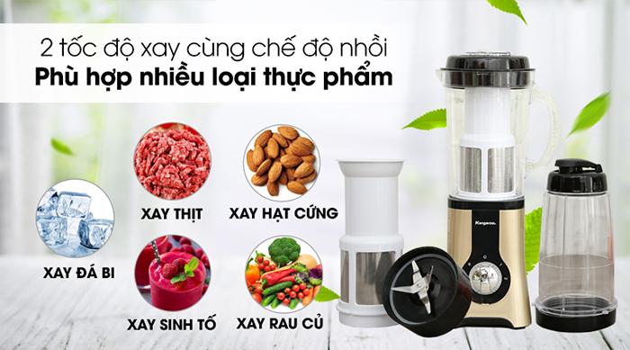 Máy xay thực phẩm đa năng có thể xay được nhiều loại thực phẩm