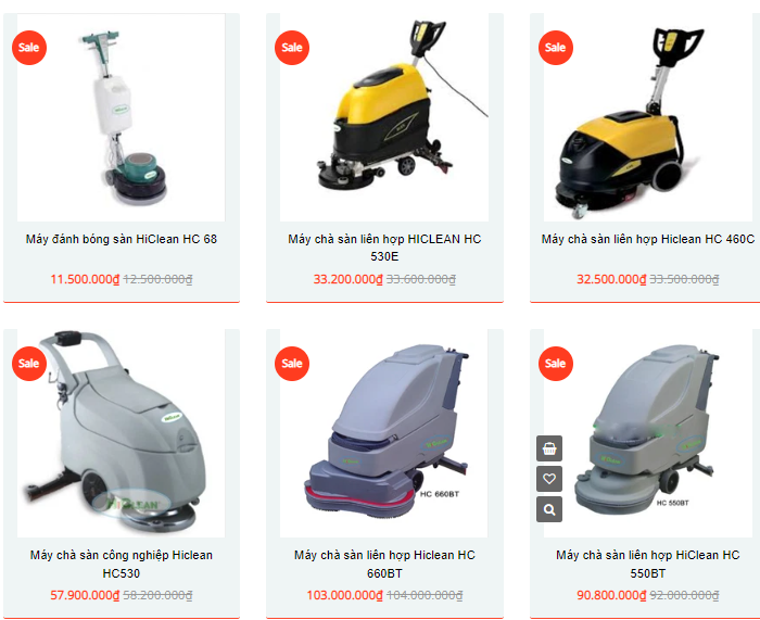 Một số loại máy chà sàn hiện nay