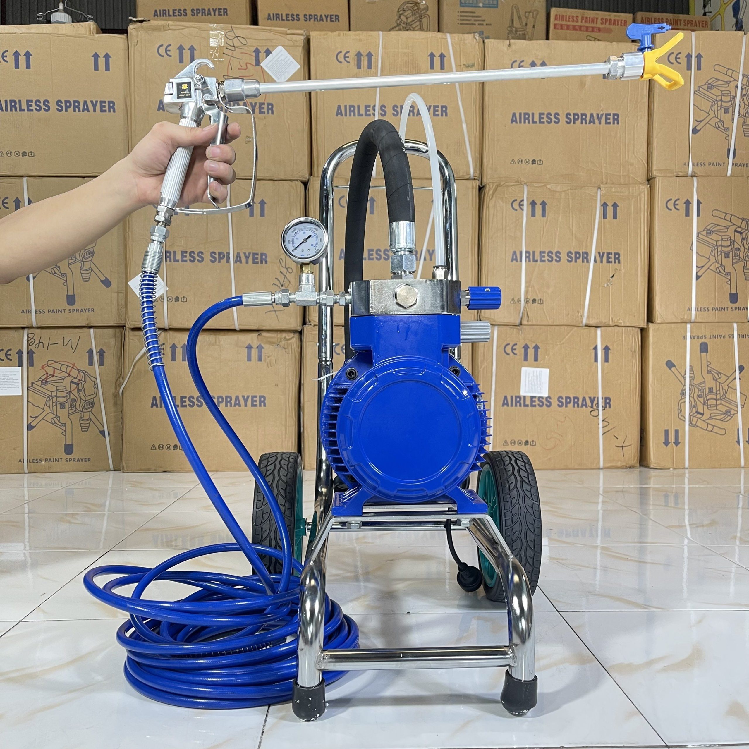 Nguyên lý hoạt động của máy phun sơn