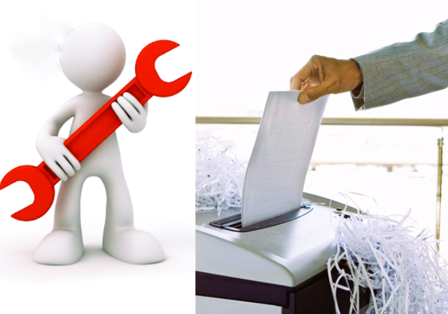 sai lầm khi sử dụng máy hủy tài liệu