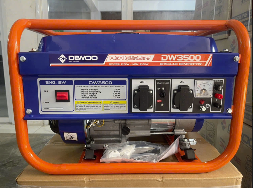 Máy phát điện chạy xăng 2 KVA Dewoo DW3500