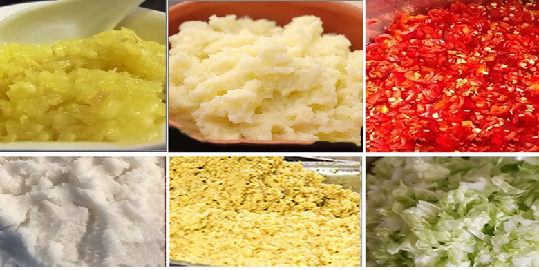 Ứng dụng của máy thái vụn rau củ quả công nghiệp MG-766S cao cấp