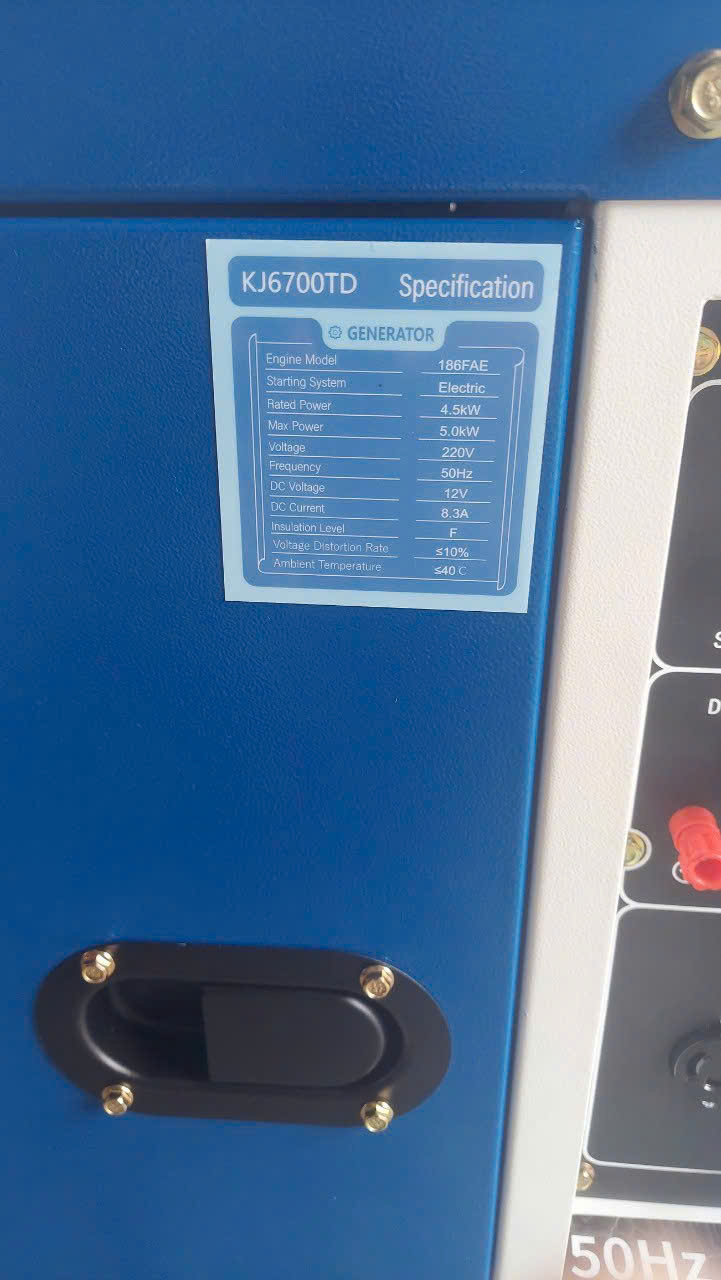 Máy Phát Điện Chạy Dầu 5Kw Kujoyo KJ6700TD