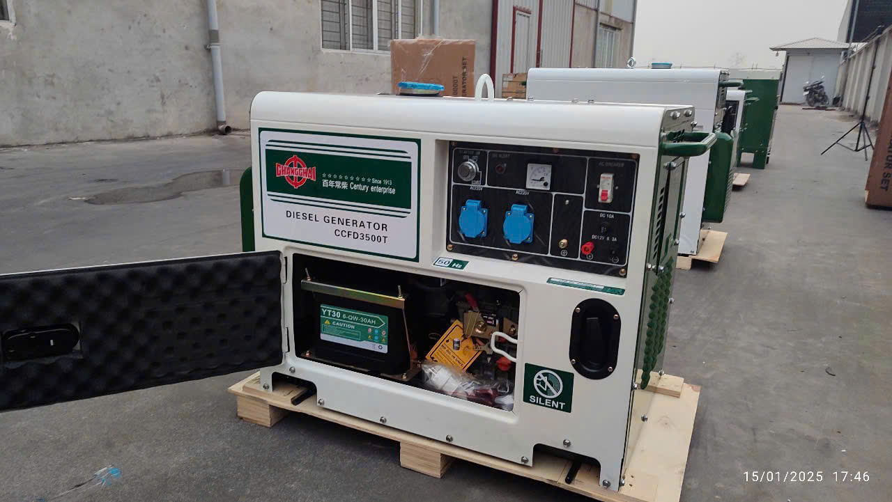 Máy Phát Điện Chạy Dầu Changchai 3Kw CCFD3500T