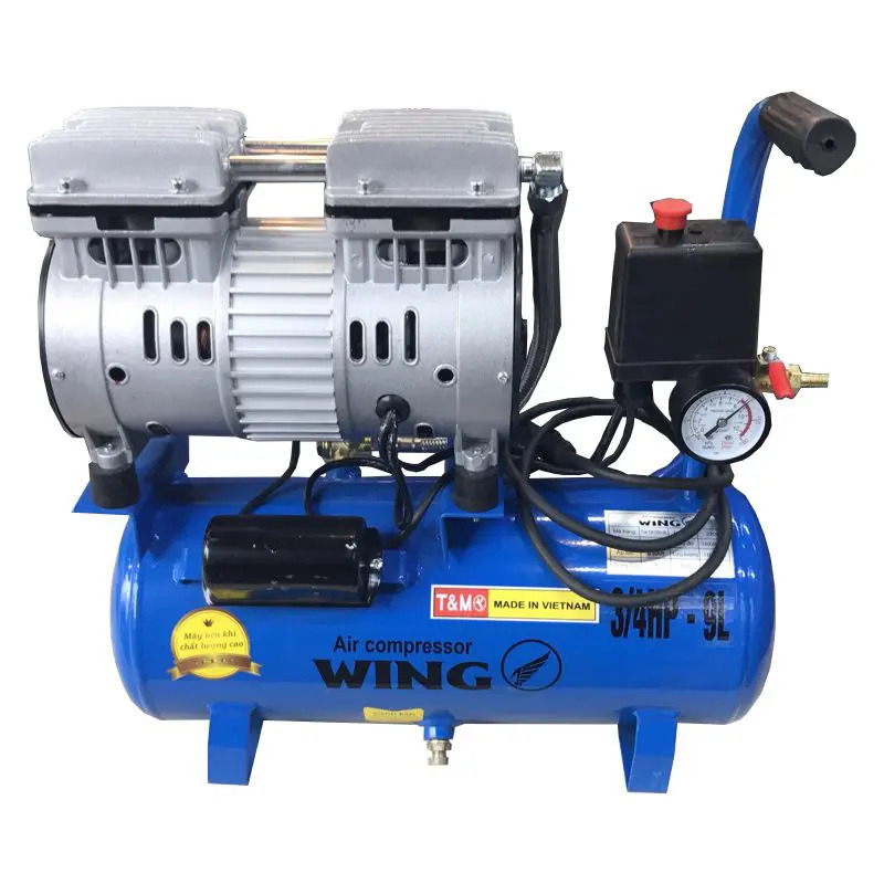 Máy Nén Khí Không Dầu Giảm Âm Wing 1HP TW-OF750-35L