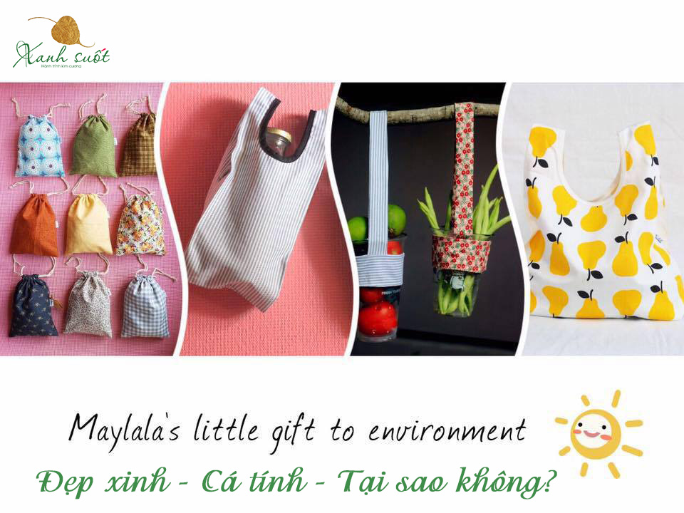 Bộ túi vải đựng đồ đa dụng nhà May Lala