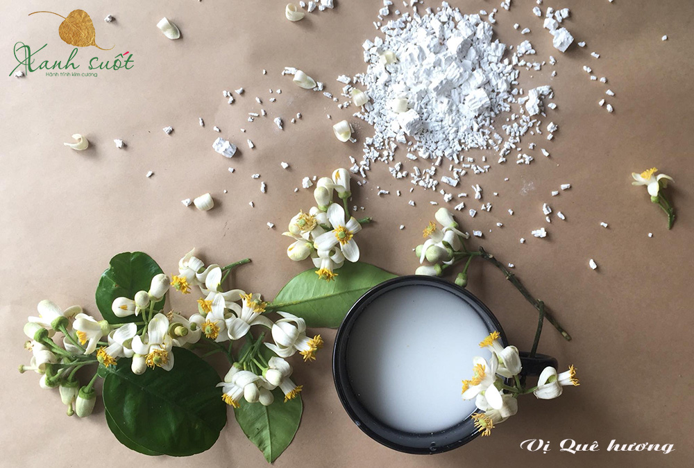 Bột sắn dây ướp hương hoa bưởi như thế nào