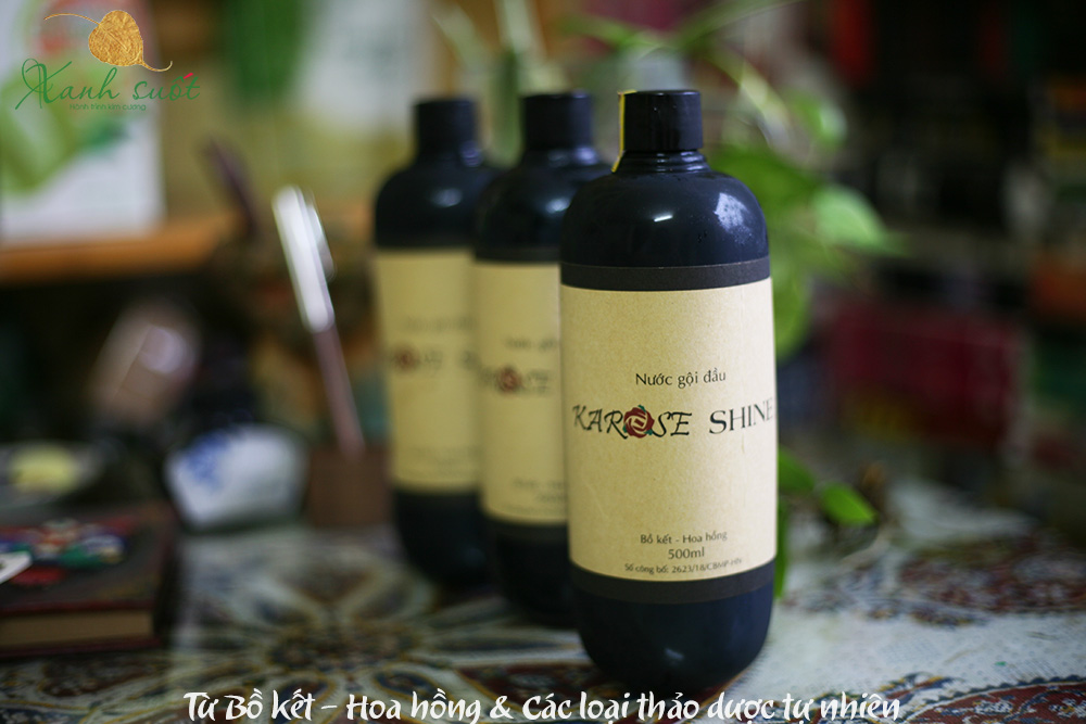 Nước gội đầu hoa hồng karose