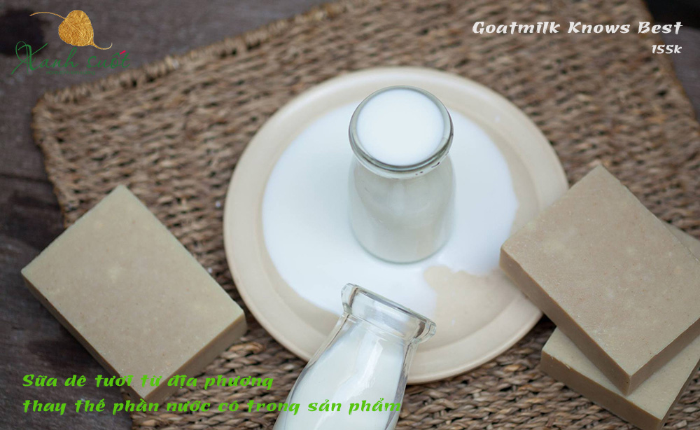 Xà phòng sữa dê giúp tăng cường độ ẩm cho da