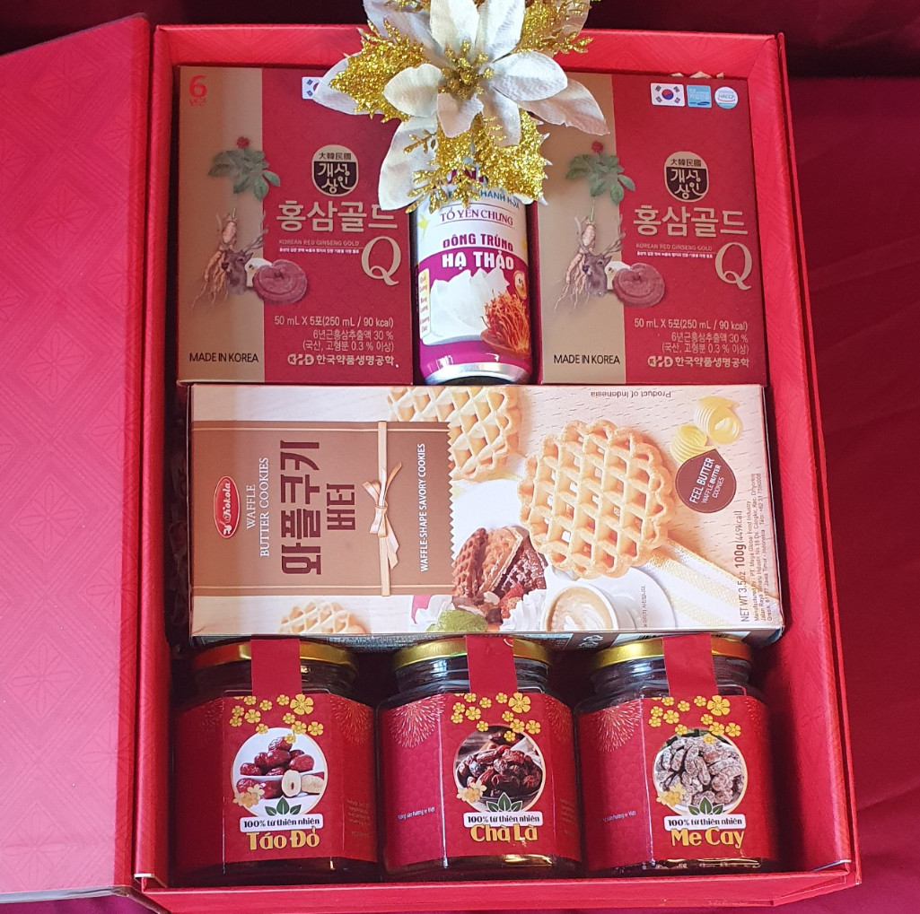 Thành phần cao cấp giỏ quà tặng tết quận 6